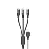 CABLE 3in1 USB-A / USB-C+Lightning+microUSB 120W 120cm Dudao