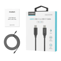 CABLE USB-C / USB-C 100 cm 240W black (für LADEN + DATEN)