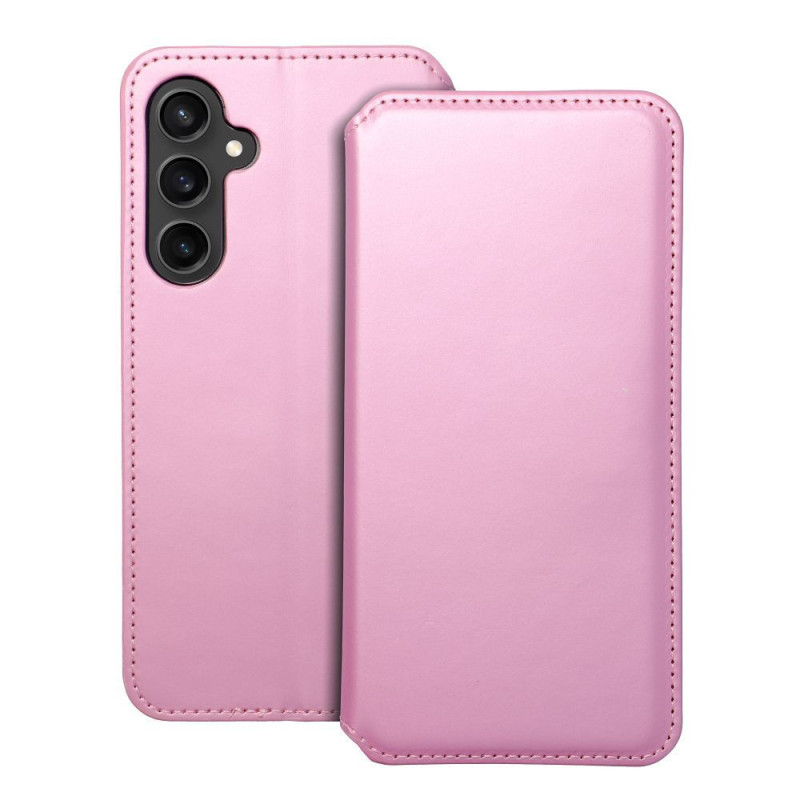 Flip case for Samsung S23 FE Dual Pocket Book light pink