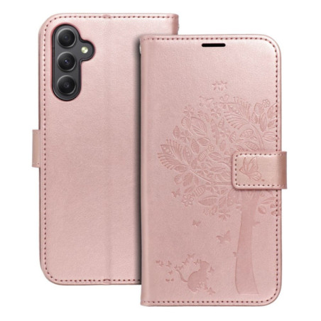 MEZZO Book case for SAMSUNG A34 5G tree rose gold