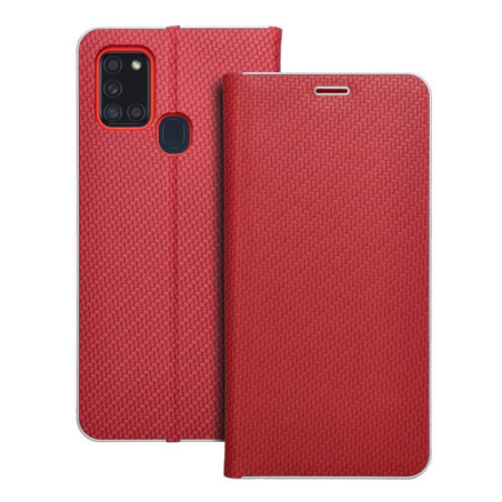 LUNA Book Carbon for SAMSUNG A21s red