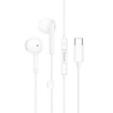 Wire earphones USB C Hoco M95 white