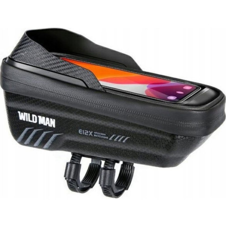 WILDMAN traveling bag for bike frame with zipper 1L (4 "- 7") E12X black