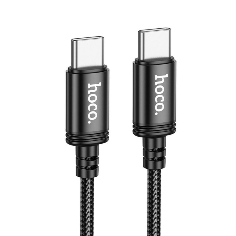 Cable USB C to USB C Hoco 3A 60W 2 m X89 black Cable USB C to USB C Hoco 3A 60W 2 m X89 black