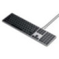 Wire keyboard USB C QWERTY Satechi Slim W3 Wired ST-UCSW3M space gray