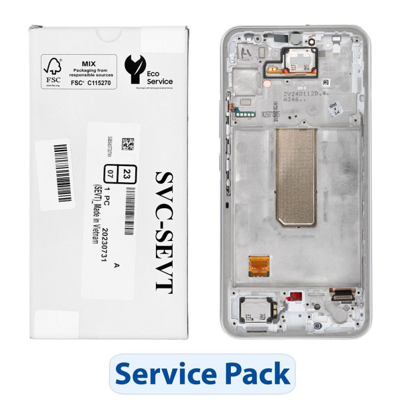 ServicePack LCD Display SAMSUNG A34 5G A346B Silver GH82-31201B