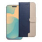 Flip case for Samsung A17 Split Book navy and cream