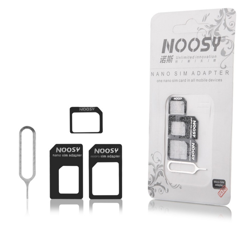 Noosy SIM-Adapter-Set 3-in-1: nano auf micro + nano auf mini + micro auf mini