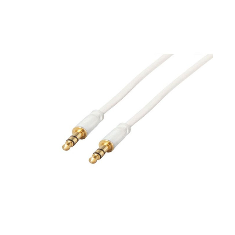 Audio Cable SoundWire mobile premium universal 3,5 male to 3,5 male (weiß / Länge: 1,5 Meter)