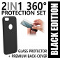 PROUD'S 360-Grad PROTECTION SET PREMIUM BLACK für Apple iPhone 7 / 8 / SE 2020 / SE 2022