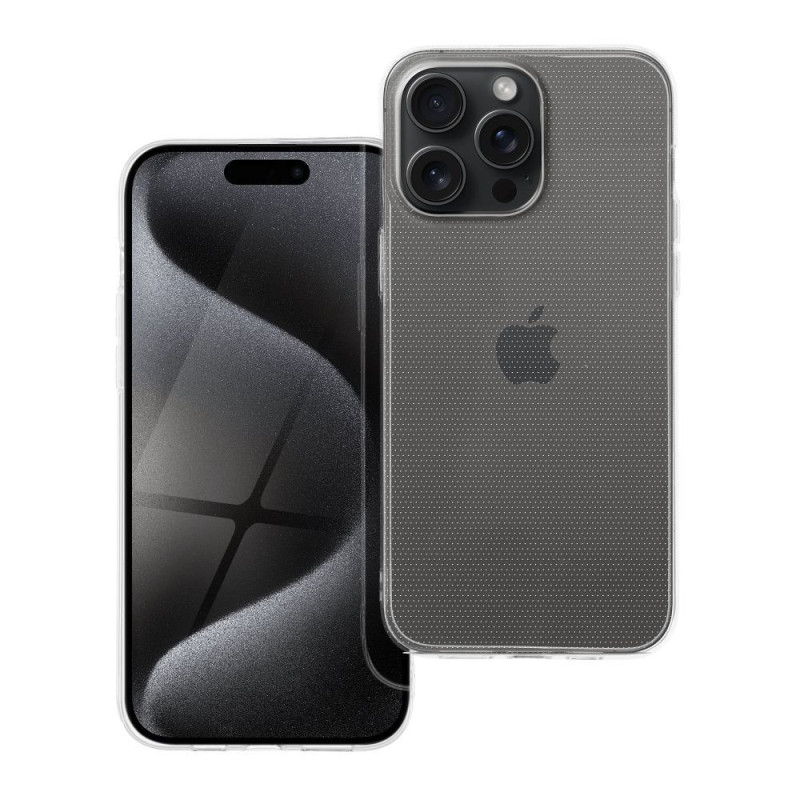 Case for iPhone 15 PRO MAX Clear Case 2 mm Box transparent