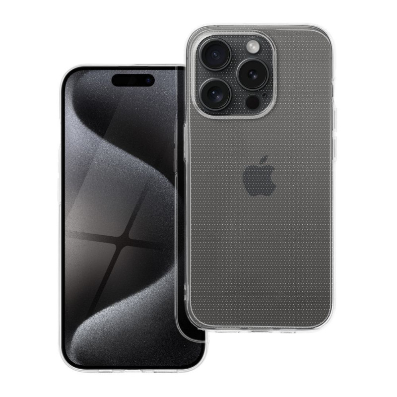 Case for iPhone 15 PRO Clear Case 2 mm (camera protection) transparent