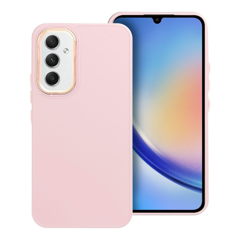 Case for Samsung A54 5G Frame powder pink