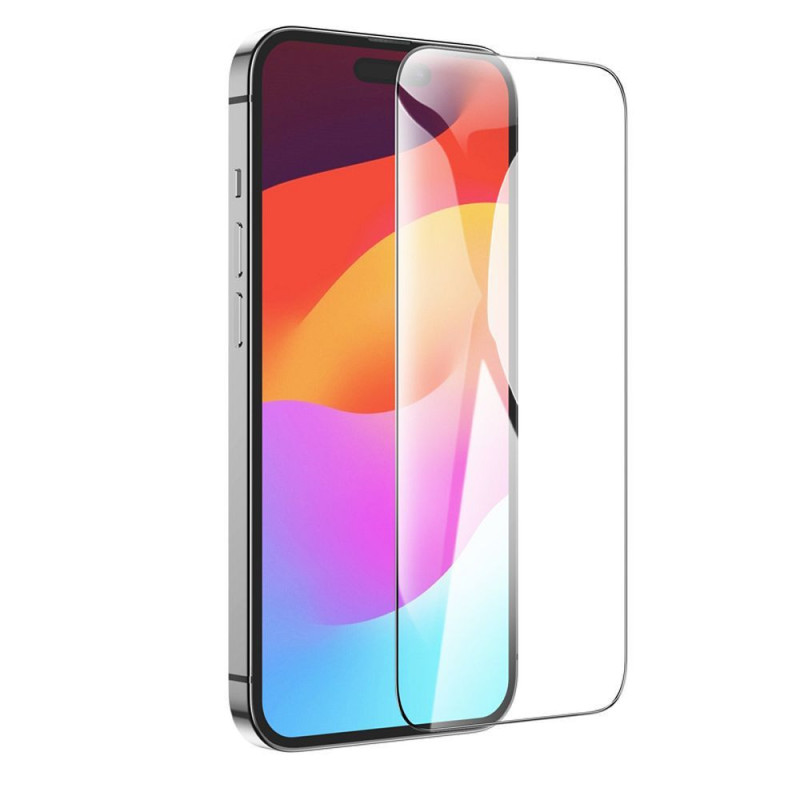 HOCO tempered glass HD 5D Guardian shield (SET 10in1) - for iPhone 15 Pro Max black (G14)