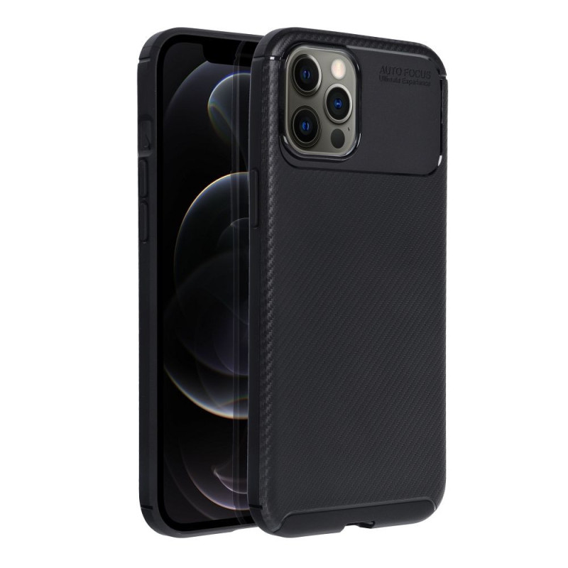 Case for iPhone 12 PRO MAX Carbon Premium black