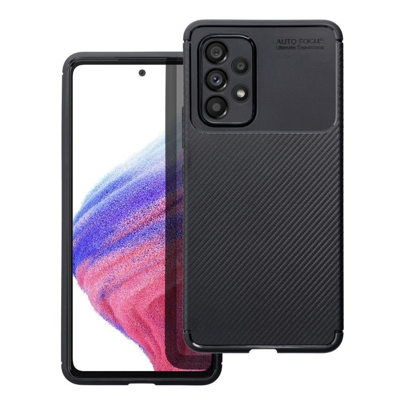 Case for Samsung A54 5G Carbon Premium black