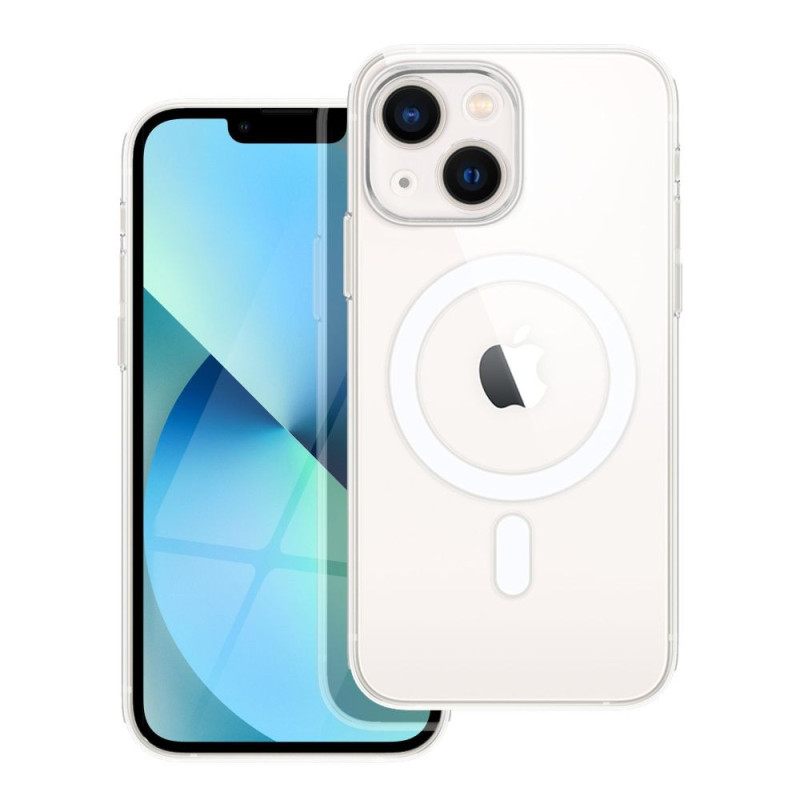Case for iPhone 13 MINI Clear Mag Cover (STR) compatible with MagSafe transparent