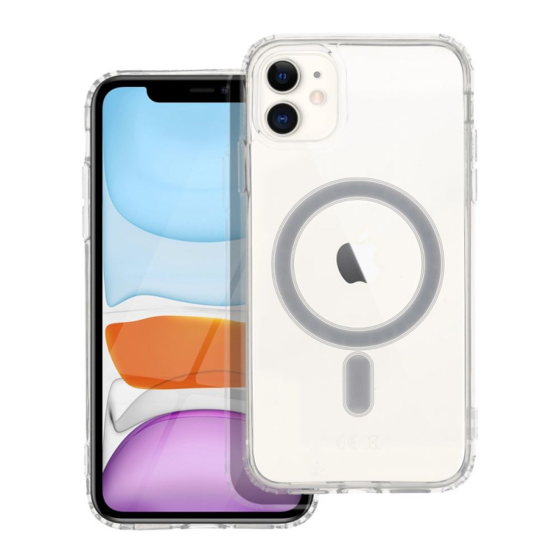 Case for iPhone 11 Clear Mag Cover (STR) compatible with MagSafe transparent