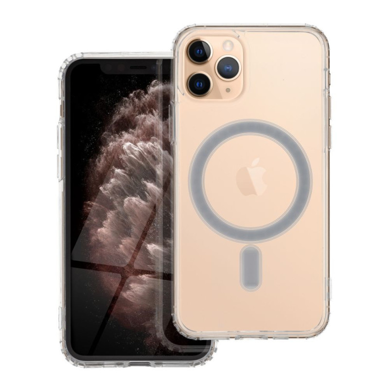 Case for iPhone 11 PRO Clear Mag Cover (STR) compatible with MagSafe transparent