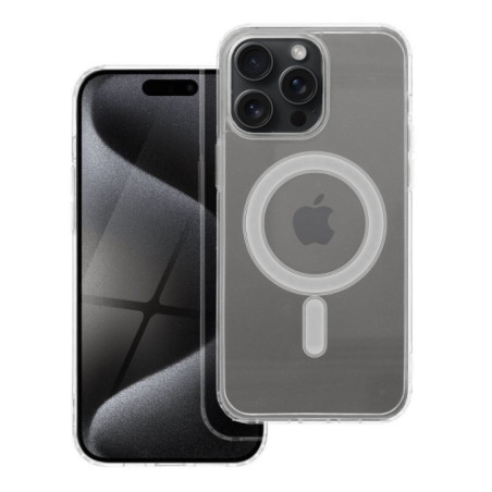 Case for iPhone 15 PRO MAX Clear Mag Cover (STR) compatible with MagSafe transparent