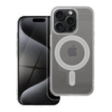 Case for iPhone 15 PRO Clear Mag Cover (STR) compatible with MagSafe transparent