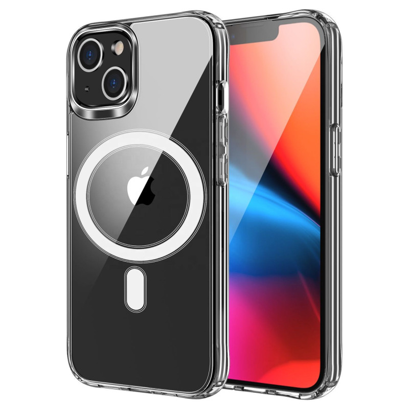 Case for iPhone 15 PLUS Clear Mag Cover (MID) compatible with MagSafe transparent