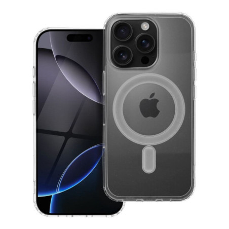 Case for iPhone 16 PRO Clear Mag Cover (MID) compatible with MagSafe transparent