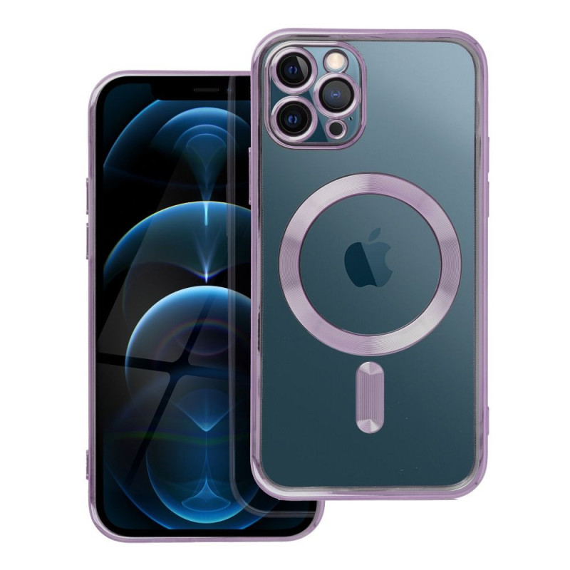 Case for iPhone 11 PRO Electro Mag Cover compatible with MagSafe purple