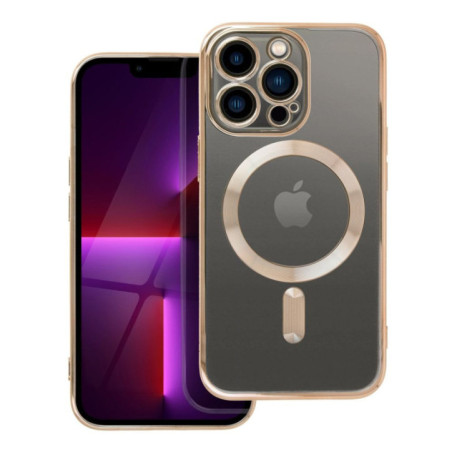 Case for iPhone 13 PRO Electro Mag Cover compatible with MagSafe gold