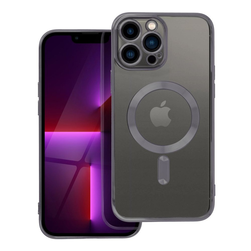 Case for iPhone 13 PRO MAX Electro Mag Cover compatible with MagSafe black