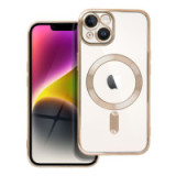 Case for iPhone 14 Electro Mag Cover compatible with MagSafe gold