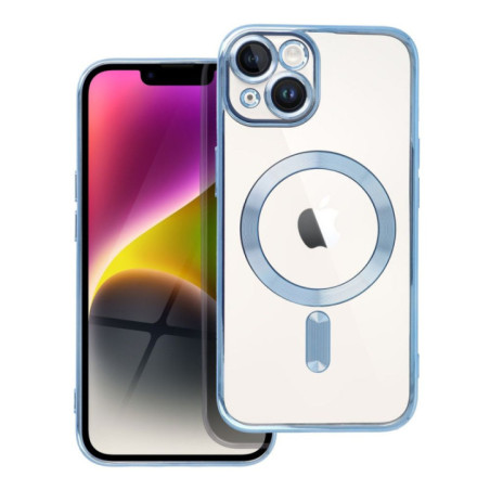 Case for iPhone 14 Electro Mag Cover compatible with MagSafe blue