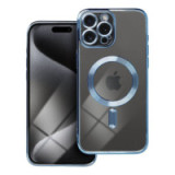 Case for iPhone 15 PRO MAX Electro Mag Cover compatible with MagSafe blue