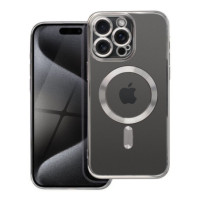 Case for iPhone 15 PRO MAX Electro Mag Cover compatible with MagSafe titanium gray