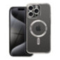 Case for iPhone 15 PRO MAX Electro Mag Cover compatible with MagSafe titanium gray