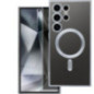 Case for Samsung S24 ULTRA Electro Mag Cover compatible with MagSafe silver