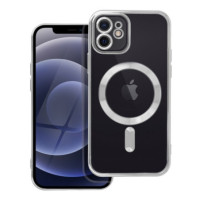 Case for iPhone 12 Electro Mag Cover compatible with MagSafe silver