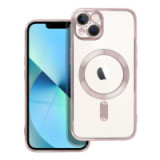 Case for iPhone 13 Electro Mag Cover compatible with MagSafe gold-rose