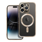 Case for iPhone 14 PRO Electro Mag Cover compatible with MagSafe gold