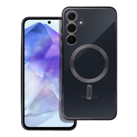 Case for Samsung A55 Electro Mag Cover compatible with MagSafe black