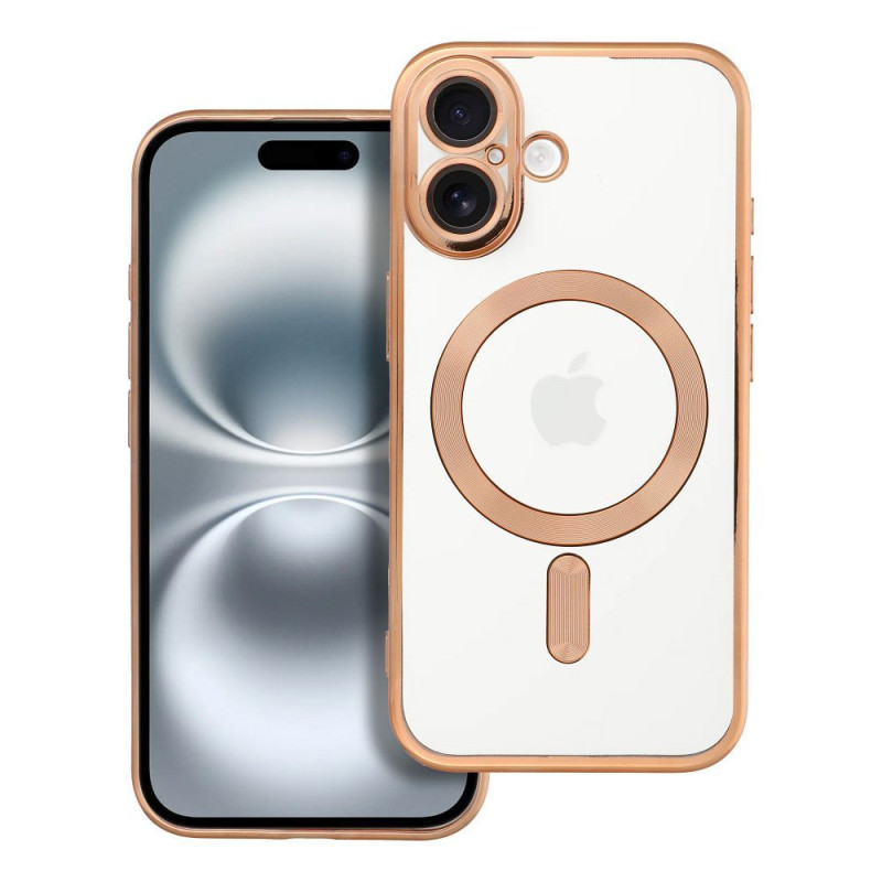 Case for iPhone 16 Electro Mag Cover compatible with MagSafe gold