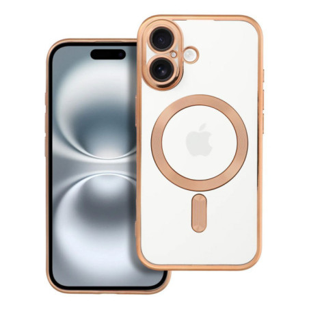 Case for iPhone 16 Electro Mag Cover compatible with MagSafe gold