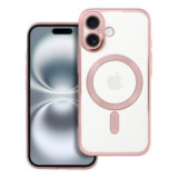 Case for iPhone 16 Electro Mag Cover compatible with MagSafe gold-rose