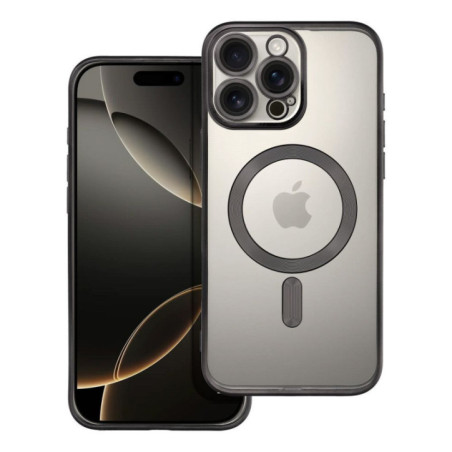 Case for iPhone 16 PRO MAX Electro Mag Cover compatible with MagSafe black