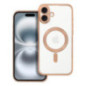 Case for iPhone 16 PLUS Electro Mag Cover compatible with MagSafe gold