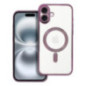 Case for iPhone 16 PLUS Electro Mag Cover compatible with MagSafe purple
