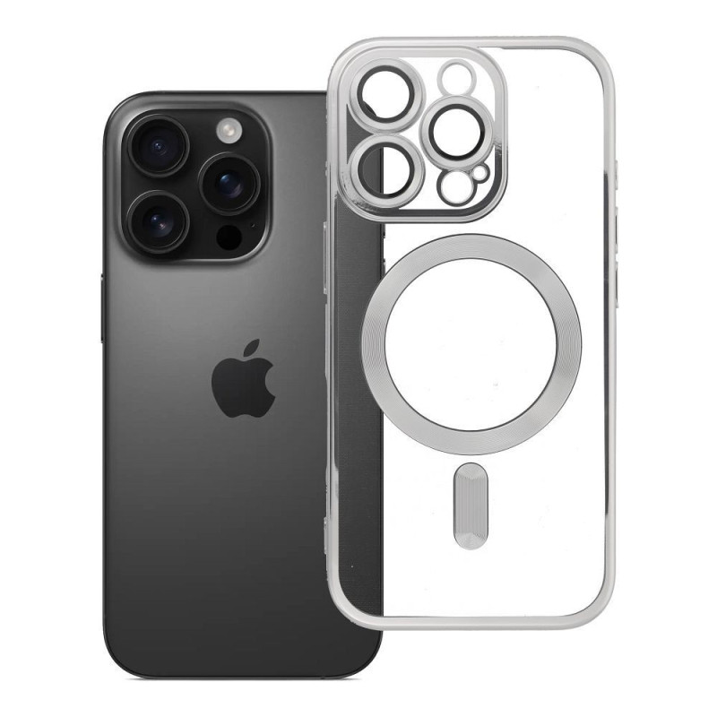 Case for iPhone 16 PRO Electro Mag Cover compatible with MagSafe titanium