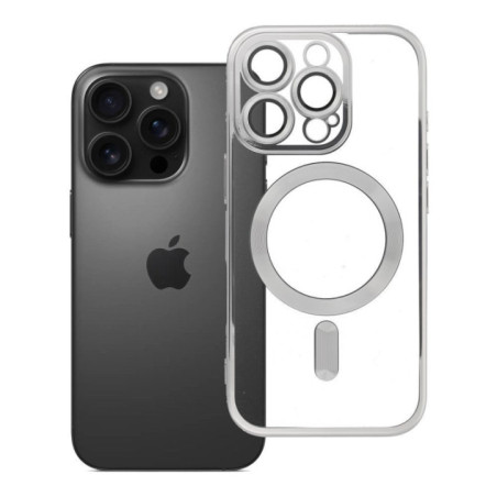 Case for iPhone 16 PRO Electro Mag Cover compatible with MagSafe titanium