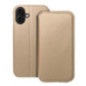 Flip case for iPhone 16 PLUS Dual Pocket Book gold