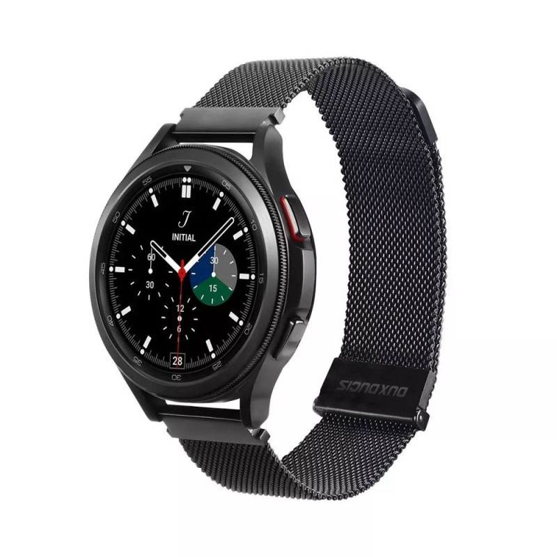 DUX DUCIS strap MILANESE stainless steel magnetic 20 mm black